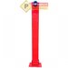 Stalp rosu de protectie pentru parcare